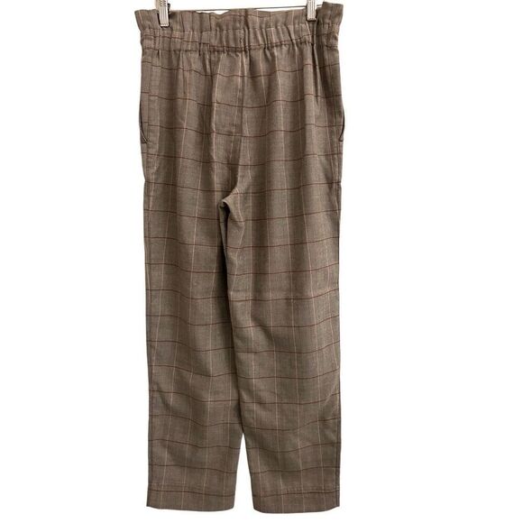 Madewell Paperbag Waist Plaid Ankle Pants 2 EUC - Picture 4 of 9